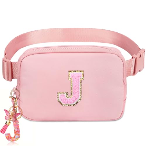 Initia Belt Bag - Teen Girl & Kids Fanny Pack, Ages 8-12, Trendy Small Waist Pack for Girls Birthday Gifts - color: Pink, style: J