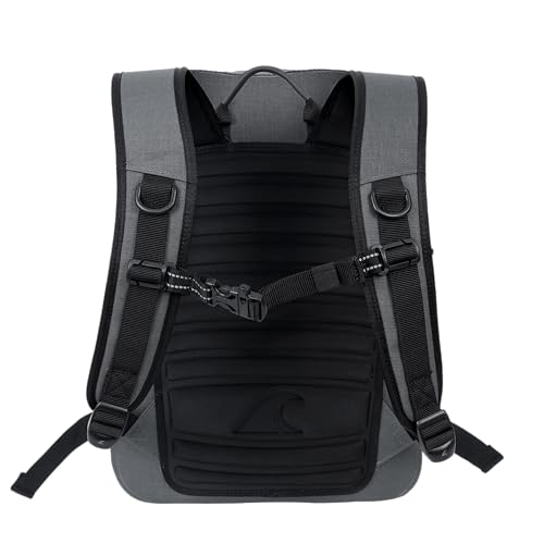 Breakwater Supply™ Fogland Lite CORDURA Small Waterproof IP68 Submersible Backpack | Laptop Sleeve & Airtight Zippers for Outdoors, Kayaking, Hiking, Cycling, Unisex TPU Dry Bag (Goshen Gray, 15L) - color: Cordura Goshen Gray, size: 15L