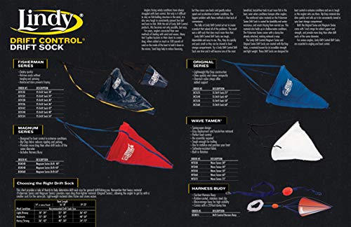 Lindy Drift Control Drift Sock Boat Bag Parachute Drift Anchor for Fishing Boat - color: Fisherman Series