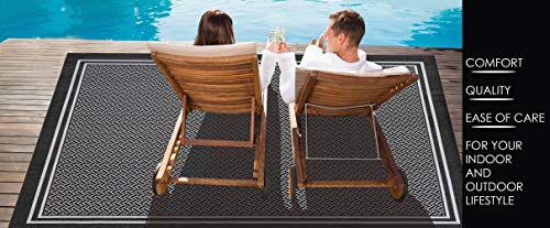 Gertmenian Indoor/Outdoor Flatweave Area Rug - 5x7 Standard, Stain & UV Resistant, Ideal For Deck, Patio, Poolside, Mudroom - Royal Palm Leaf, Green, 21948 - color: Royal Palm Leafs Green, size: 5'3" x 7' (Rectangular)