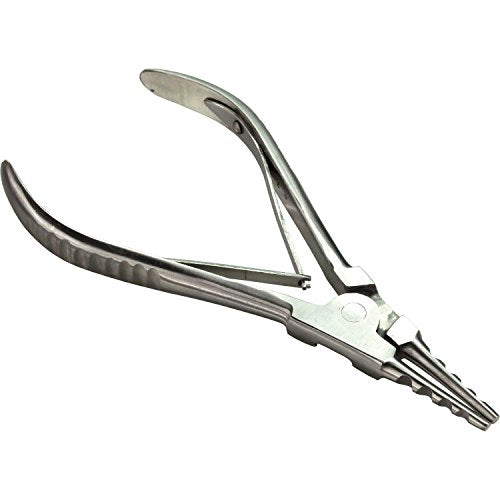 HTS 186P7 7" 4 Notch Stainless Steel Ring Opening Pliers - size: 186P7 7" 4 Notch