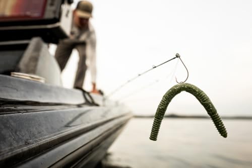 CrushCity Pig Stick Soft Plastic Stick Worm Bait, Versatile Finesse Action for Wacky, Neko, Texas & Ned Rigs - color: Green Pumpkin Blue, size: o/s