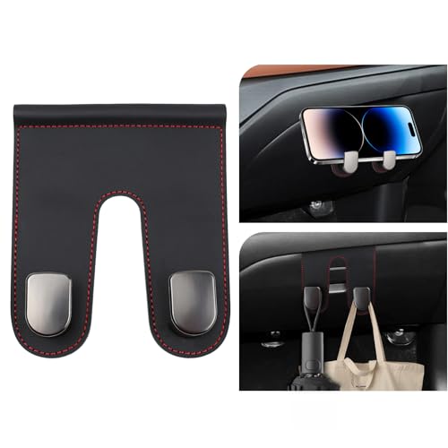 wuyaoyao Car Co-Pilot Glovebox Hooks, Automotive Co-Pilot Glove Box Hanging Storage Hook, Vehicle Purse Hanger Organizer for Handbag Grocery Bag Umbrella, Universal Car Accessories (Double Hooks) - size: Double Hooks