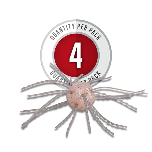 Strike King Tumbleweed Floating Fishing Lure, Finesse Creature Bait, 3-Inches, 4-Pack - color: White Sauce