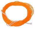 Tenkara Tapered Furled Line with Integrated Tippet Ring in 10ft, 12ft & 15ft Lengths - size: Orange 15ft