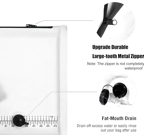 MORXPLOR Insulated Fish Cooler Bag for Fishing 41x17 47x17In 50x20In 60x24 72x30 80X40 Inches,Large Insulated Fish Kill Bag,Fishing Catch Bag Cooler with Water-resistant Zipper - color: 120 White