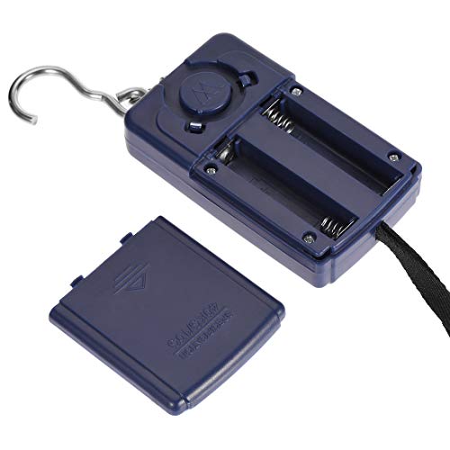 uxcell Electronic Digital Handle Spring Scale 40000g/10g ABS Portable Handheld Hanging Balance Weight for Fishing Kitchen Home Blue