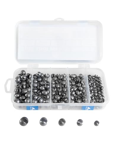 BLUEWING 100pcs/200pcs Split Shot Weight Fishing Sinker Removable Lead Pinch Weight Kit for Freshwater & Saltwater (1/64oz 1/32oz 1/20oz 1/16oz 1/12oz Mixed) - style: Model B(200pcs)