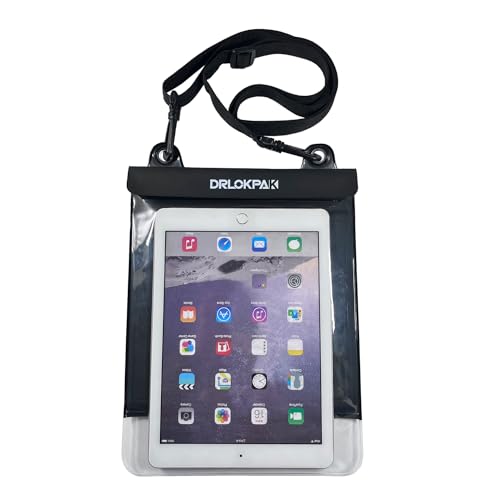 DRLOKPAK Floating Waterproof Tablet case for Ipad Pro Ipad Air Galaxy Tab S9 A9 Dry eReader Bag Pouch for Kindle Scribe Fire HD 10 Max 11 up to 11" - color: Black, size: 11inch