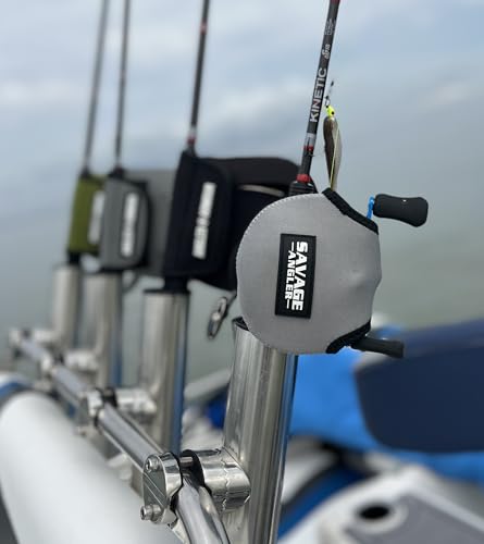 Neoprene Baitcast Reel Cover, Fishing Reel Protector, Fishing Reel Cover, Baitcaster Case, Low Profile Baitcaster Case, Casting Reel Covers, 50 100 200 Series Baistcasters (1, Gray) - color: Gray
