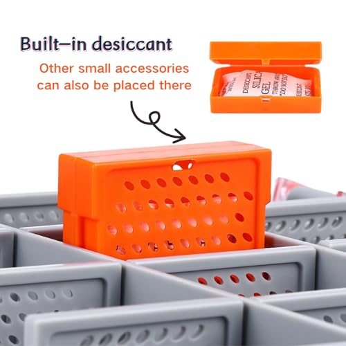 Fishing Tackle Box Tray Lure Box and Terminal Tackle Storage Waterproof Tackle Box Organizer with Removable Dividers 3600 3700 Box (3700-Large Size) - size: 3700-Large Size