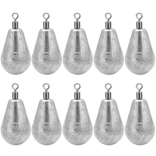 Long Casting Swivel Bell Sinkers Fishing Weights Drop Shot Weights with Swivels Fishing Lead Sinker 1/2oz 3/4oz 1oz 2oz 3oz - size: 1oz-10pcs