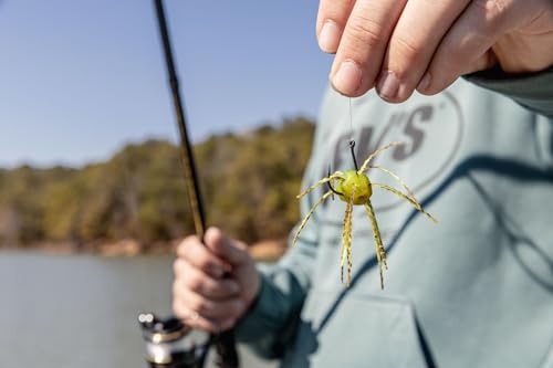 Strike King Tumbleweed Floating Fishing Lure, Finesse Creature Bait, 3-Inches, 4-Pack - color: Summer Craw