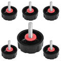 6 PCS Universal Fishing Reel Handle Screw Caps, Fishing Reel Replacement Parts Black Screws Nuts Caps for Spinning Reel Handles