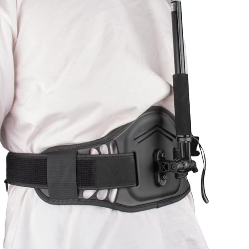 Waist Belt Outdoor Camera Holder Waistband Mount Bracket Strap for GoPro, for Insta360, for DJI, for Fusion Action/Panorama Camera Hands Free Waist Mount - color: Camera Waist Belt