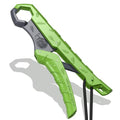 SNAIL TRAIL 7.5''/9'' Floating Fish Gripper, Fishing Grabber, Catfish Mouth Pliers, Caught Bass Holder, Digital Scale Hook Clamp, Saltwater Lip Grip Tool with Lanyard, Gifts for Men, Green-Gray - color: Green-gray, size: 9"