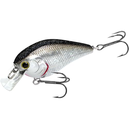 LUCKY CRAFT 1.5DRS Deep Rattle Sound Crankbait Fishing Lures, Shallow Diving Trout and Bass Lures, 3-4ft Depth, Square Bill Crankbait, Saltwater Fishing Gear and Accessories - color: 419 BP Golden Shiner