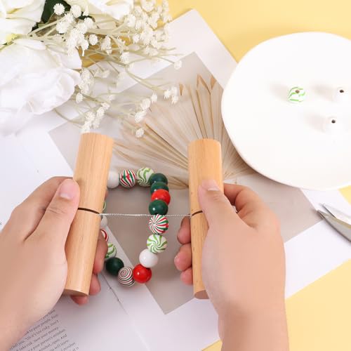 2pcs Tightening Knot Grippers, Knot Grippers Tool for Silicone Beads Tightening Knots Puller Wood Gripper for Beads Wristlets Keychains Bracelets