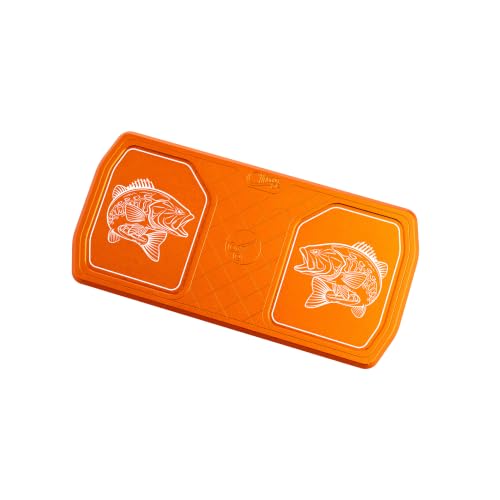Cling Fishing Products Mag Grab Delta Fishing Magnet - Magnetic Holder and Organizer for Fishing Tools, Pliers, Hooks, Tackle - Used for Boats, Cars, Trucks, Bags, Gear Boxes - color: Orange, size: Largemouth