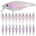 10pcs/20pcs Fishing Blanks Lures Kit Fishing Topwater Unpainted Swimbait Unpainted Crankbaits Hard Baits DIY Lure for Bass Salmon Trout Saltwater and Freshwater - color: G: 20pcs 0.39oz/11g and 0.4oz/11.5g