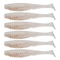 6th Sense – Party Paddle 4.3" – Saltwater Swimbait – Inshore Fishing – Redfish/Trout/Snook – Paddle Tail Soft Plastic - color: Spanish Bone