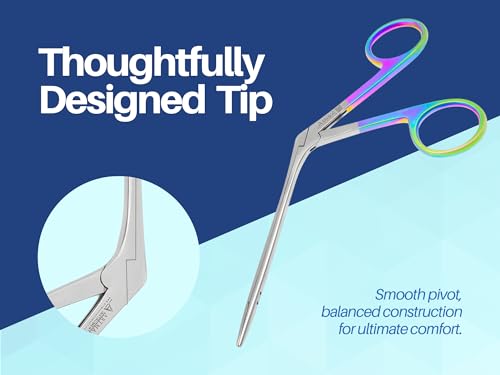 ARTMAN INSTRUMENTS Hartman Alligator Micro Forceps Precise ENT Procedures with Alligator Ear Forceps - Curved Jaw Design, Non-Slip Grip Handle, Fine-Tip by Artman Instruments (3.5 Inch) (Pack of 2) - size: 3.5 Inch (Pack of 2)