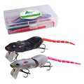JOHNCOO Swimbait Hard Artificial Baits Mouse Fishing Lures Multi Jointed Fishing Lures Kit for Pike Bass - color: #E