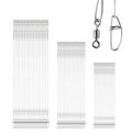 QISHUO Stainless Steel Fishing Leader Freshwater Rigs Saltwater Fishing Leaders Strength Lure Snap Wire Leader Line White Nickel 60pcs