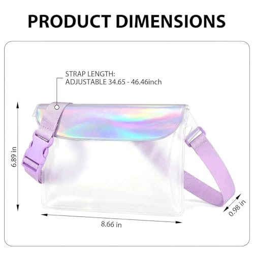IP68 Waterproof Phone Pouch Case Three-Layer Seal for iPhone 17 16 Pro Max/15/14, IP68 Travel Cellphone Dry Bag Beach Cruise Ship Essential Fanny Pack with Crossbody Lanyard, Iridescent - color: A9- Iridescent Fanny Pack