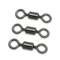BLUEWING Barrel Fishing Swivels 40lbs - 209lbs High Strength Swivels Fish Line Lure Connector for Saltwater Fishing, 50pcs/100pcs - size: 88 lbs (100 pcs)