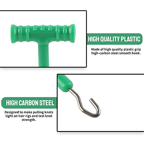 Zetiling Knot Pullers, 3 Pieces Fishing Knot Puller Fish Baiting Rig Tool Accessory Ideal for Outdoor Fishing