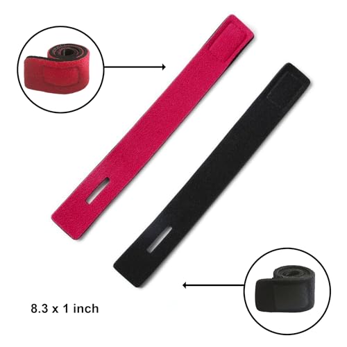 [Hands-Free] Slide-in Fishing Rod Holster for Belt - Portable Waist Rod Holder with 2PCS High-Elastic Rod Straps - Lightweight ABS Fishing Pole Carrier for Wading, Fly Fishing & Shore Fishing - Black