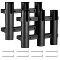 2Pcs Fishing Rod Holders Boat Rod Holders with Screws 3 Rod Rack Wall Mounted Boat Side Mount Tool Holder Portable Fishing Pole Holders for Boat Kayak Garage Cooler Trailer Fishing Boat
