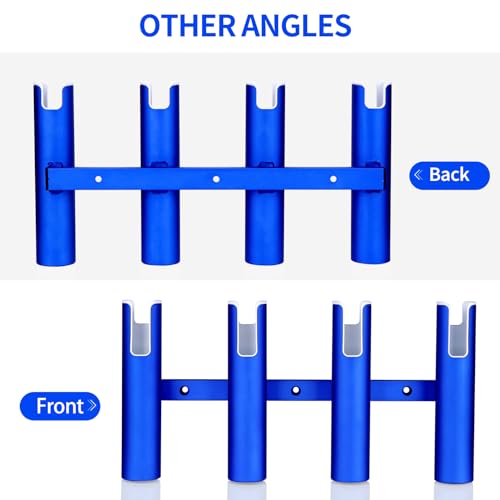 Fishing Rod Holder Aluminum, 3/4 Link Tube， Aluminum3/ 4 Rod Rack, Suit Boats & Yacht