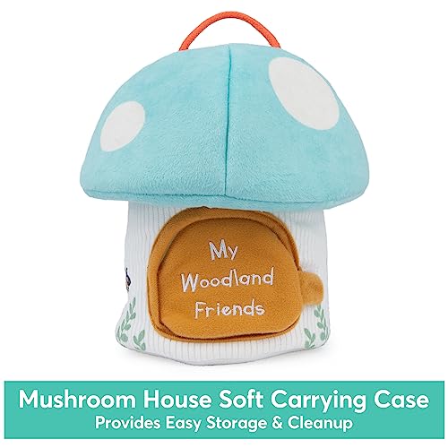 Baby GUND Play Soft My Woodland Friends 5-Piece Plush Playset with Rattle, Squeaker & Crinkle Plush Toys, Sensory Toy for Babies & Newborns, 7.5” - style: Woodland Friends