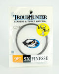 TroutHunter Finesse Taper Fly Fishing Leader 9ft W/Perfection Loop - size: 6X