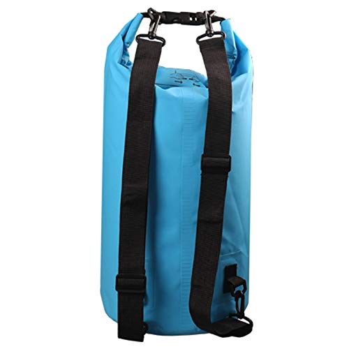 2L/3L/5L/10L/15L/20L/30L 500D Tarpaulin Heavey-Duty PVC Water Proof Dry Bag Sack for Kayaking/Boating/Canoeing/Fishing/Rafting/Swimming/Camping/Snowboarding - color: Light Blue, size: 20L