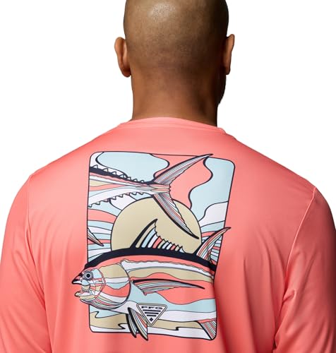 Columbia Men's Terminal Tackle PFG Fish Shine II Long Sleeve - color: Melonade, size: X-Small