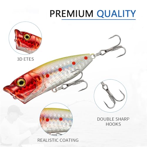 24Pcs Fishing Tools Kit, Fish Gear - Lures, Fish Lip Gripper, Fish Pliers with Lanyard, Saltwater Resistant Fishing Accessories & Equipment, Surprise Gifts for Adult Men Teen Boys Fisher