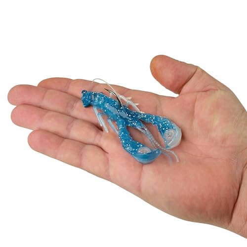 Berkley PowerBait Clatter Craw Fishing Soft Bait - color: Blue Malt
