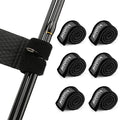 Booms Fishing RS3 Fishing Rod Wrap Pole Straps， Hook & Loop Fishing Rod Belts, Fishing Rod Ties for Casting Rods, Spinning Rods and Fly Rods - style: A: Black_9.6"_6pack