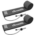 Aventik Lightproof Neoprene Rod Sleeve – Protective Fishing Rod Sock Cover with Hanging Loop & Adjustable Lanyard for Casting, Spinning & Trolling Rods - color: 2xGrey, size: Length: 60''/1.52m