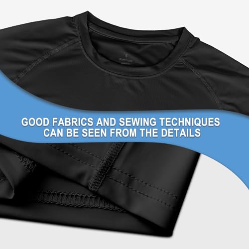 Riverruns Men's Fishing Shirt Short Sleeve UPF 50+ UV Sun Protection T-Shirt Rash Guard Swim Shirt #1024 - color: Black / Octopus, size: Small