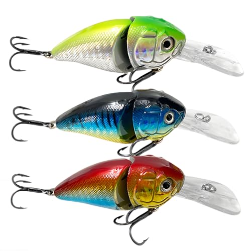 Keenjorika Fishing Lures Multi Jointed Fish Fishing Kits, Slow-Sinking Lifelike Segmented Swimbait Crankbaits, Realistic Swimming Action for Bass, Trout, Pike & Walleye, Freshwater and Saltwater - color: 3 Pack-Style 10
