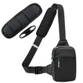 Mini Sling Bag for Men Crossbody,Small Chest Bag Casual Trendy Waterproof Lightweight Phone Crossover Daypack - color: Black Small Anti Theft Sling Bag
