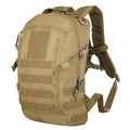Small Tactical Hiking Backpack, 12L MOLLE Bookbag Daypack for Travel | MOLLE webbing expands carry options;compact,lightweight design fits hiking,school,camping,travel and daily use - color: Tan
