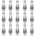 Bank Sinkers Fishing Weights, No-Roll Hexagonal, Surf & Catfish Saltwater - style: 1/2 Ounce-15pcs