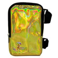 Holographic Thigh Bag | Leg Harness for Women | Outdoor Waist Pouch | Carnival Hiking Travel Fanny Pack with Adjustable Straps | Gold - color: Gold