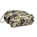 6th Sense – Bait Bag – Soft Plastic Storage Bag – Holds 15 to 20 Packs – Tackle Organizer – Clear Label Window - color: Woodland Camo - Brown