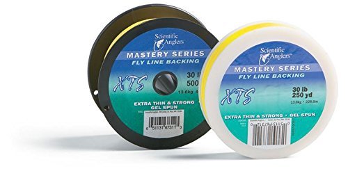 Scientific Anglers XTS Gel Spun Fly Line Backing, 30 lb Test, Yellow - 100, 150, 200, 250, 300, 400, 500 up to 3000 yds (150 yds) (100 yds)